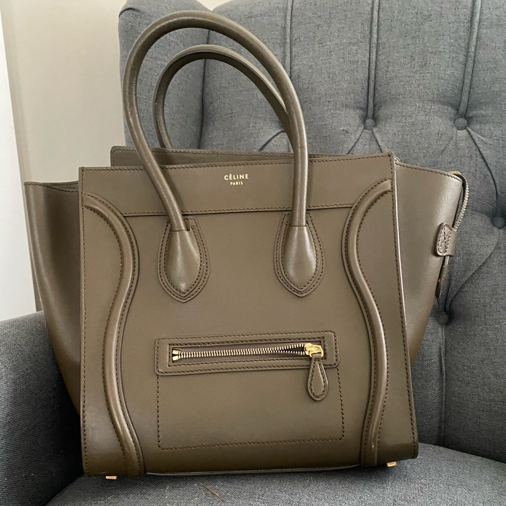 Celine mini in khaki green
